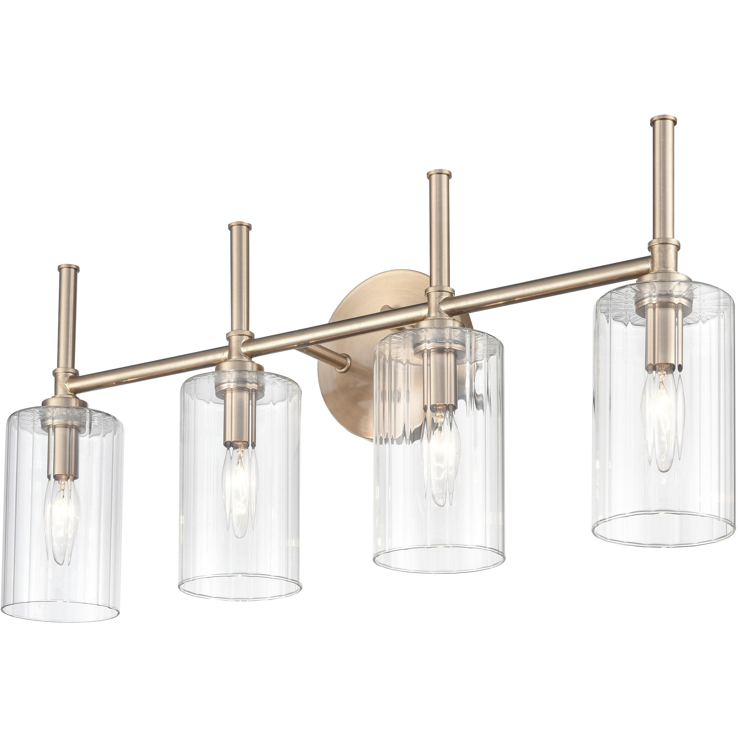 Chastine 4 Light 25.5 inch Modern Gold Bathroom Vanity Light Wall Light